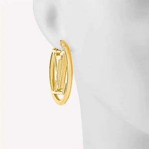 Gold hoop earrings
